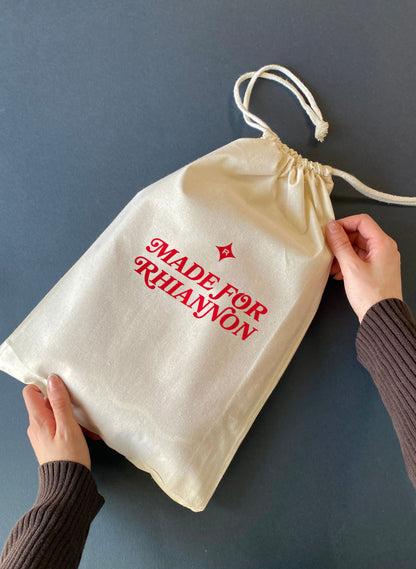Personalised Cotton Gift Bag