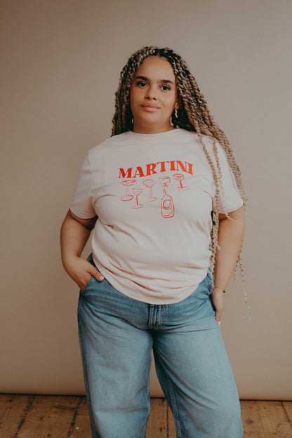 Martini Glasses Slogan T-Shirt