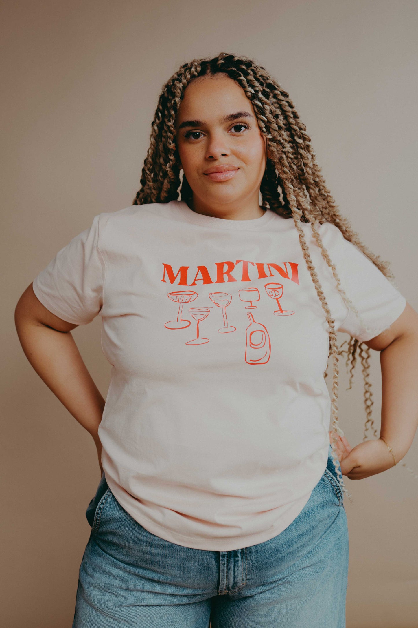 Martini Glasses Slogan T-Shirt