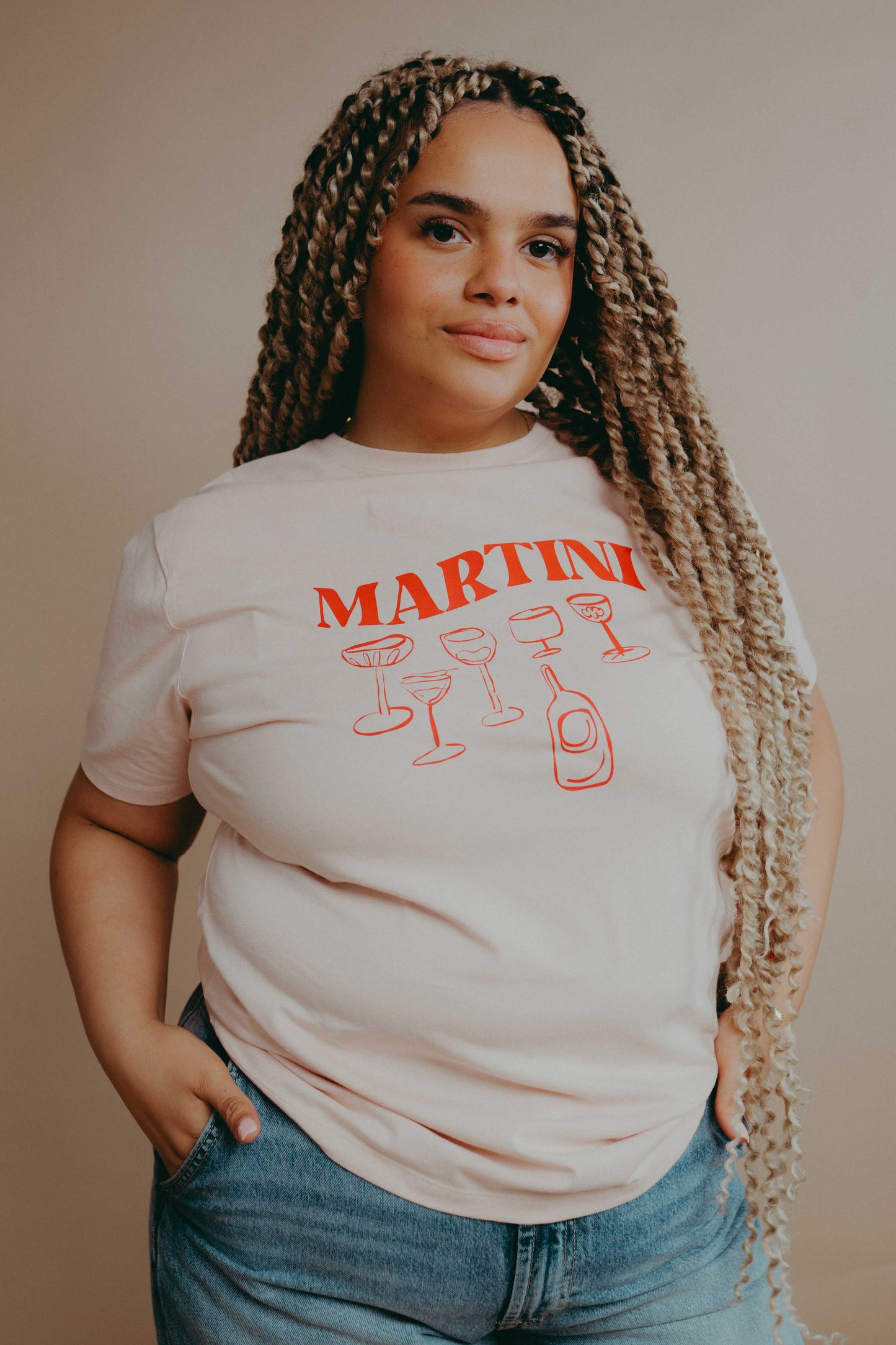 Martini Glasses Slogan T-Shirt