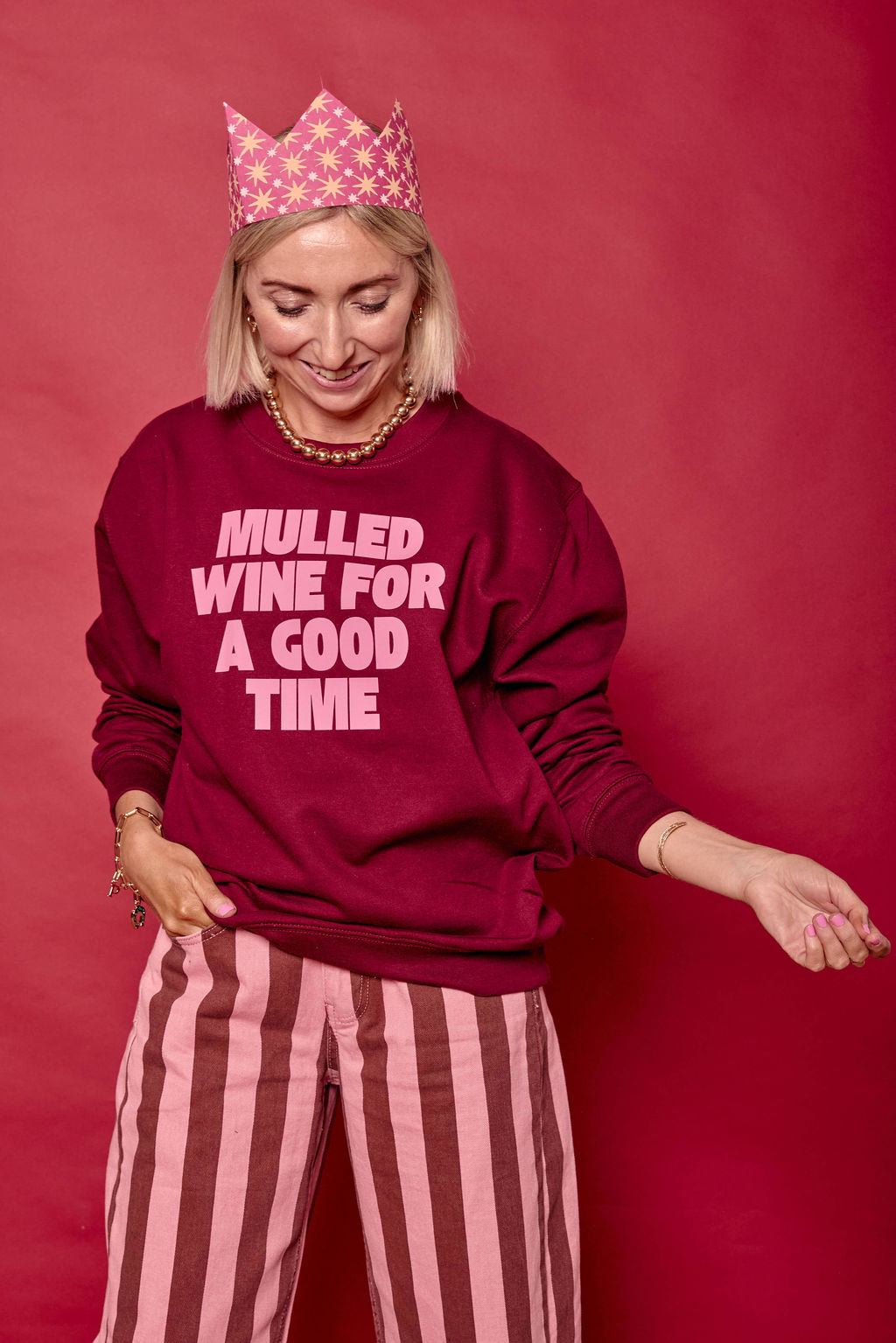 Mulled Wine for a Good Time Christmas Sweatshirt