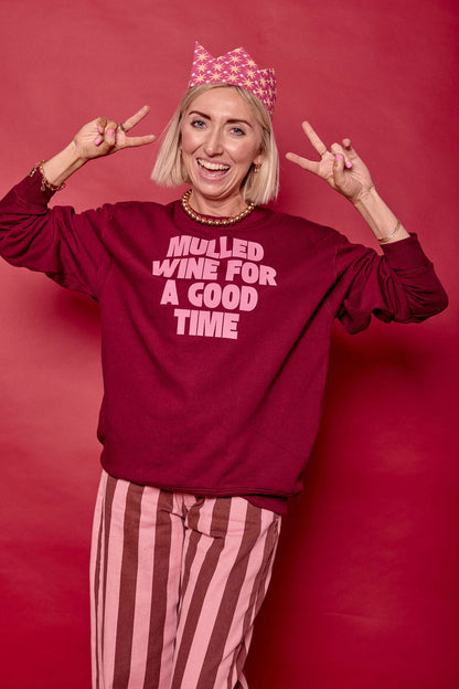 Mulled Wine for a Good Time Christmas Sweatshirt