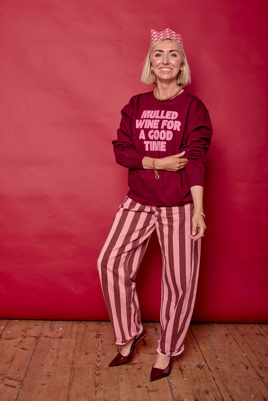 Mulled Wine for a Good Time Christmas Sweatshirt