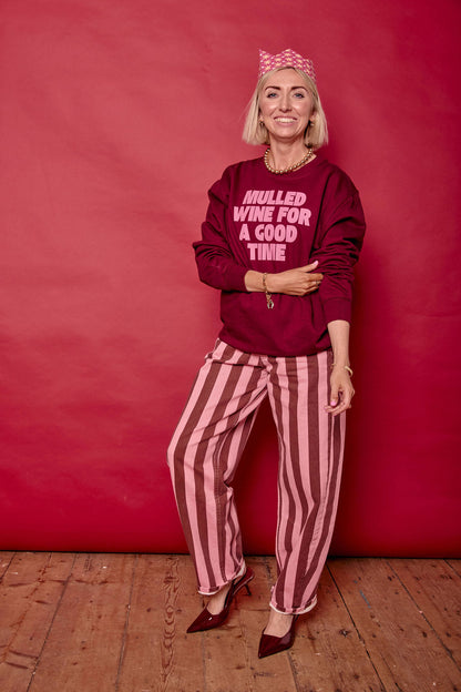 Mulled Wine for a Good Time Christmas Sweatshirt
