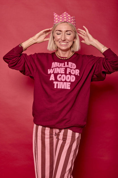 Mulled Wine for a Good Time Christmas Sweatshirt