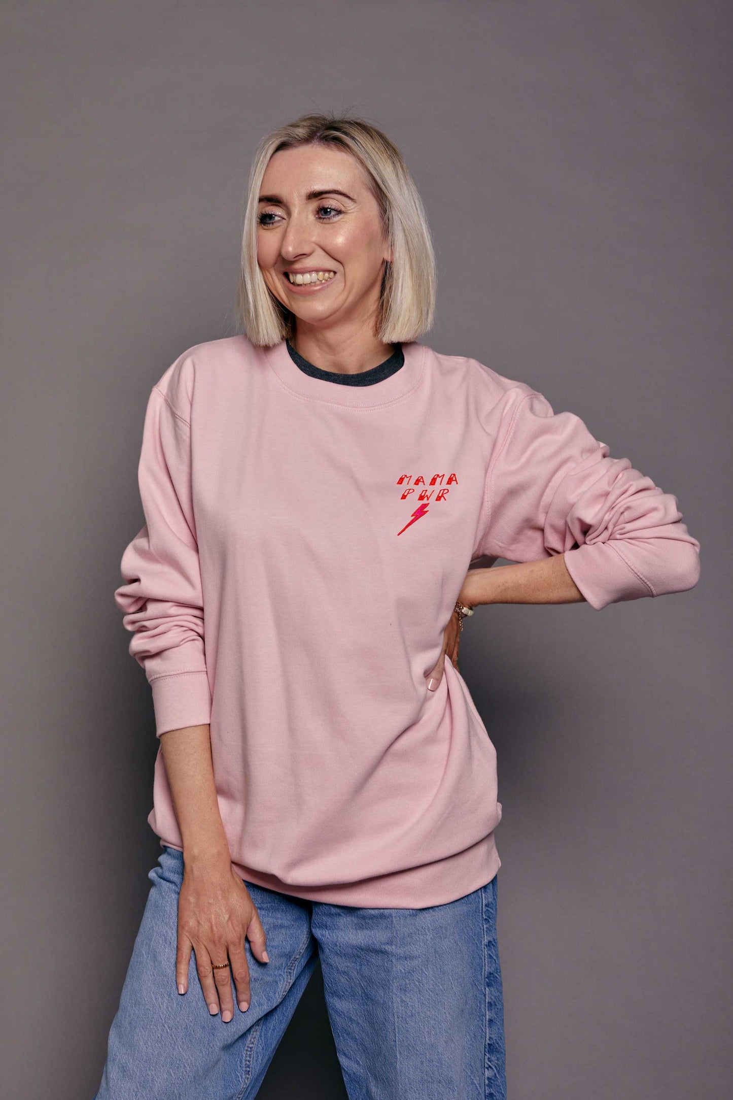 Embroidered Mama Pwr Sweatshirt