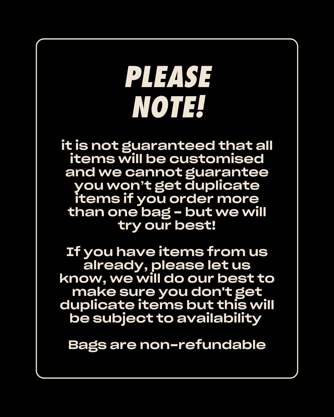 The ULTIMATE Mystery Bag