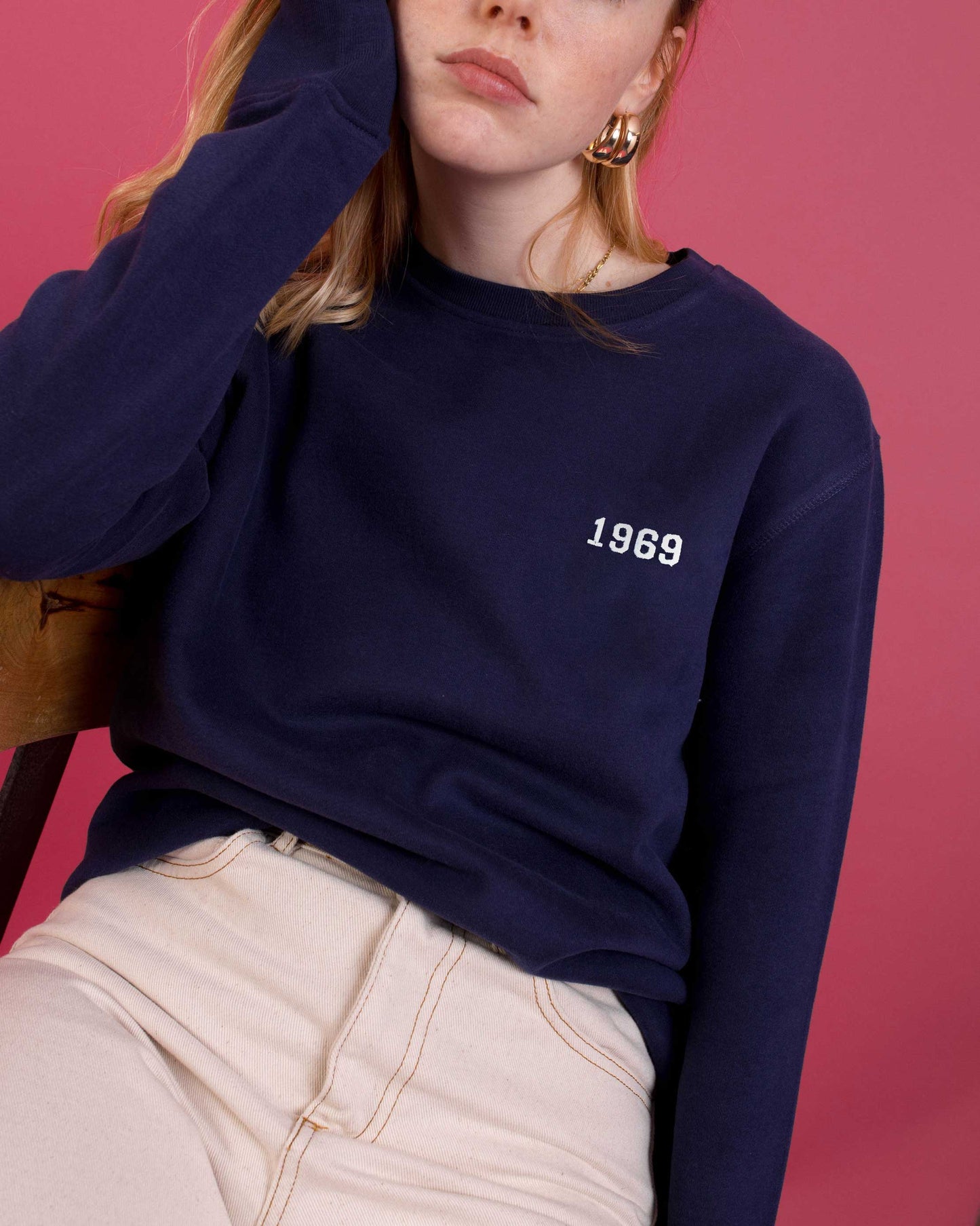 Embroidered Personalised Year Sweatshirt