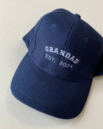 Personalised Dad Est Year Cap