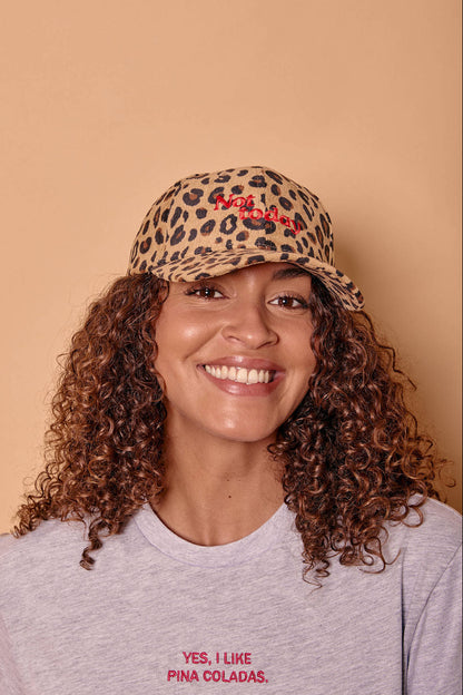 Not Today Leopard Print Cap