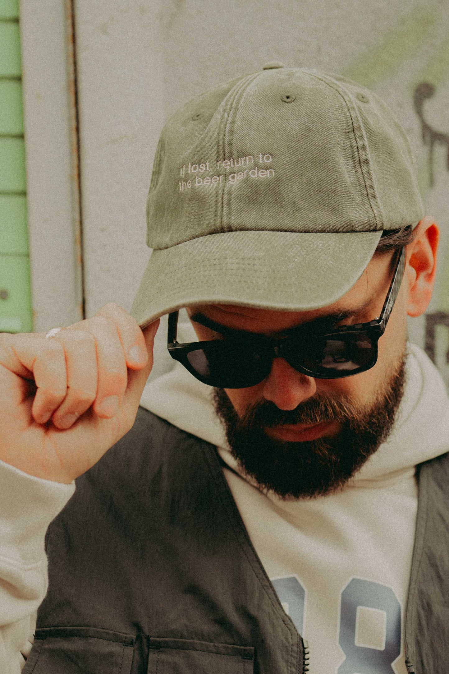 Return to Beer Garden Vintage Denim Cap