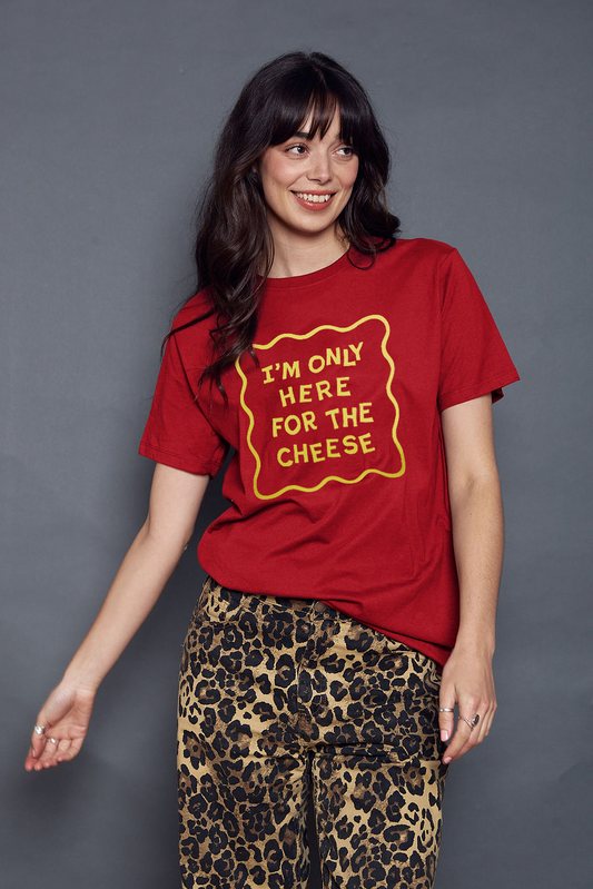 Only Here for the Cheese Christmas T-Shirt