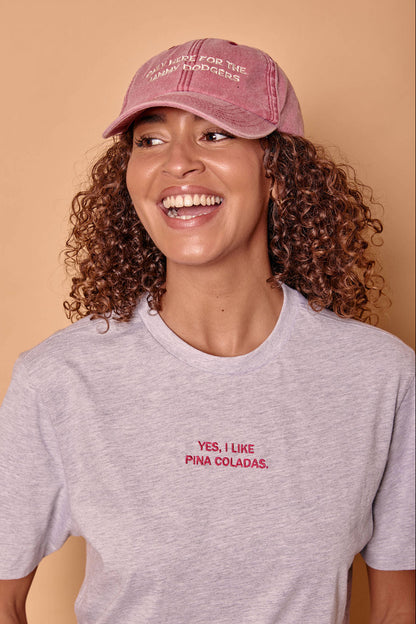 Only Here For The Jammy Dodgers Slogan Cap