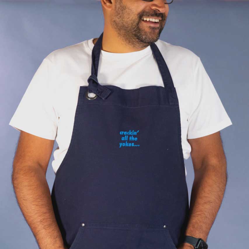 Personalised Embroidered Slogan Apron