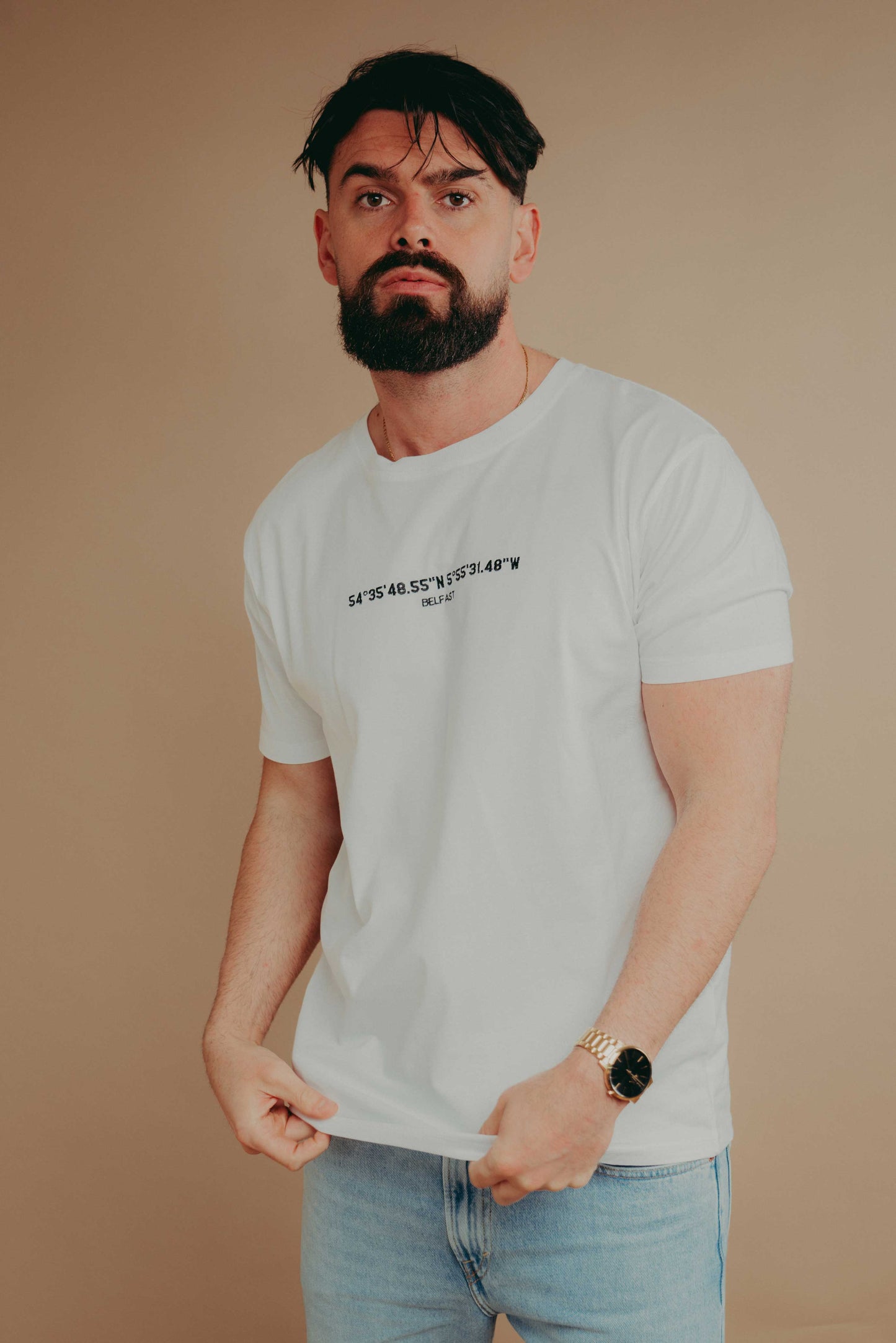 Embroidered Coordinates T-Shirt