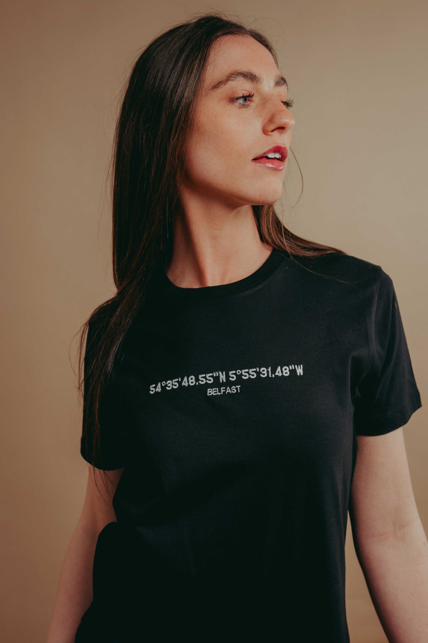 Embroidered Coordinates T-Shirt