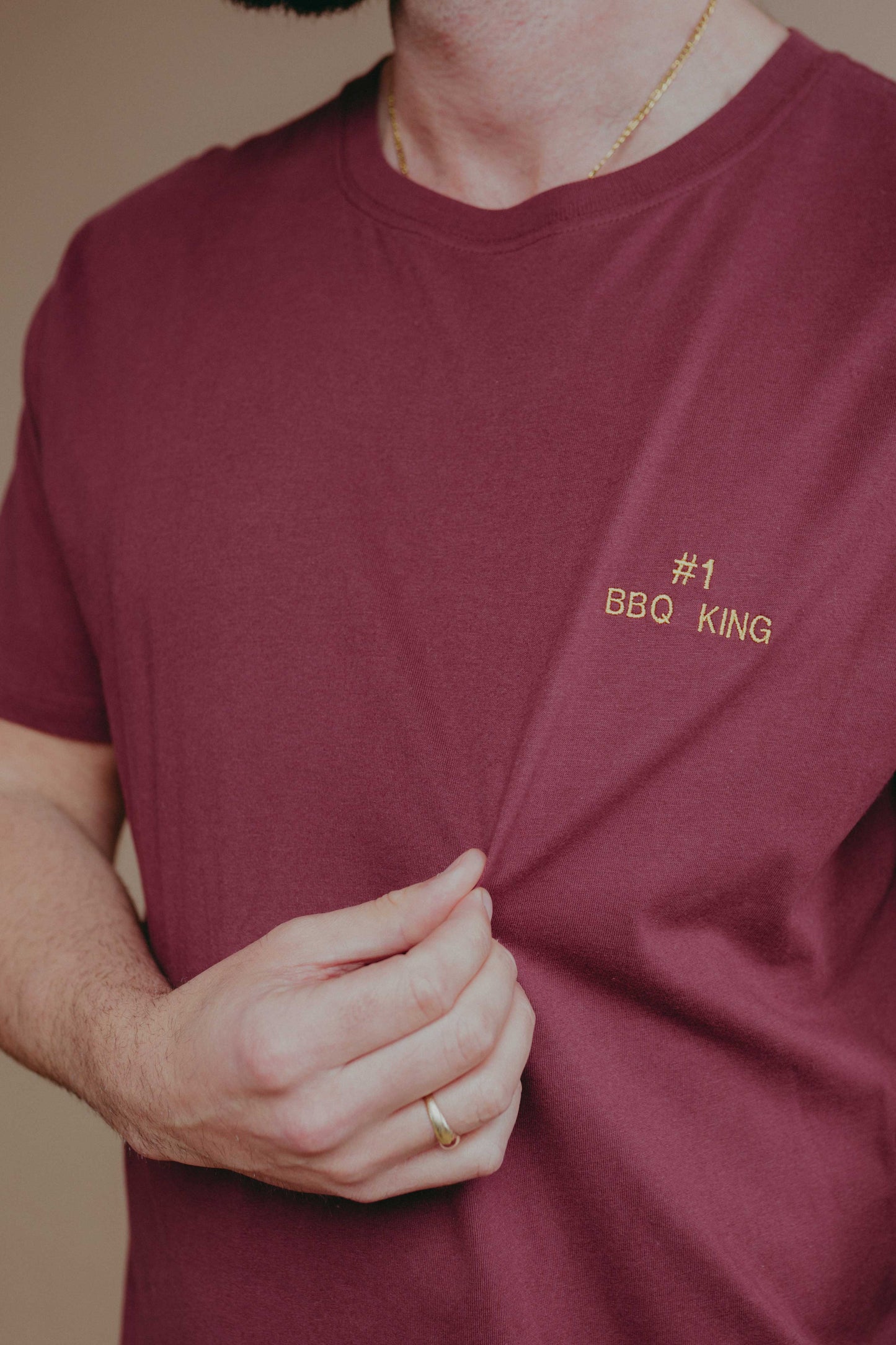 Embroidered No. 1 Personalised T-shirt