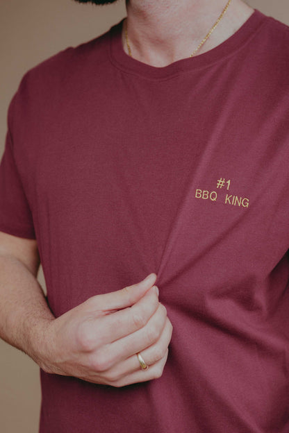 Embroidered No. 1 Personalised T-shirt