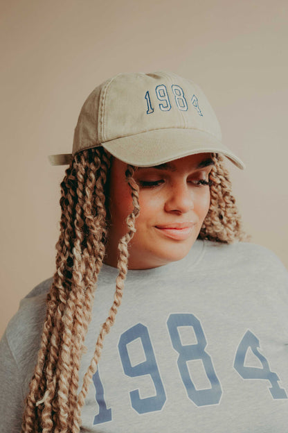 Personalised Varsity Year Denim Baseball Cap