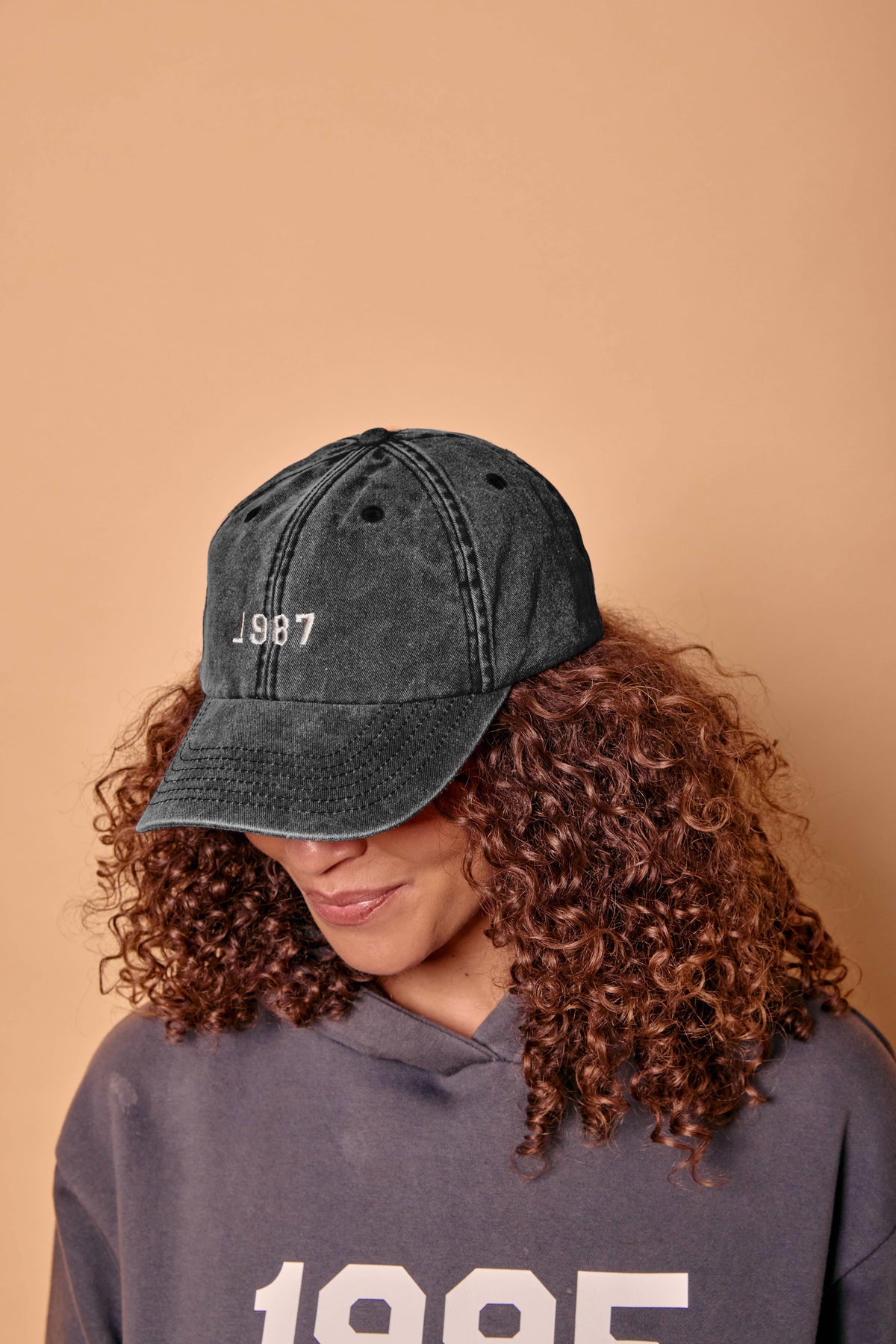 Personalised Year Denim Baseball Cap