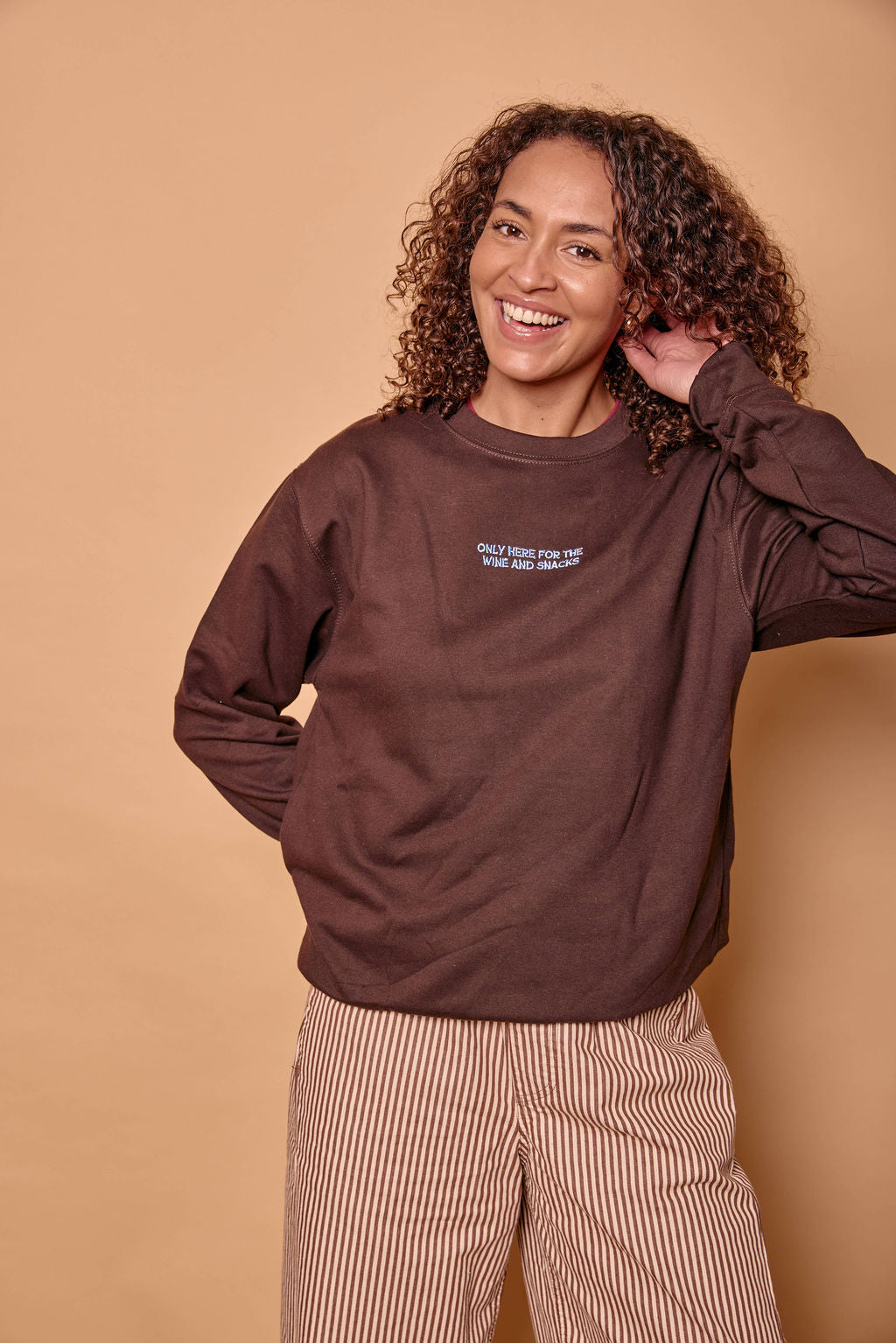 Personalised Embroidered Only Here For... Sweatshirt
