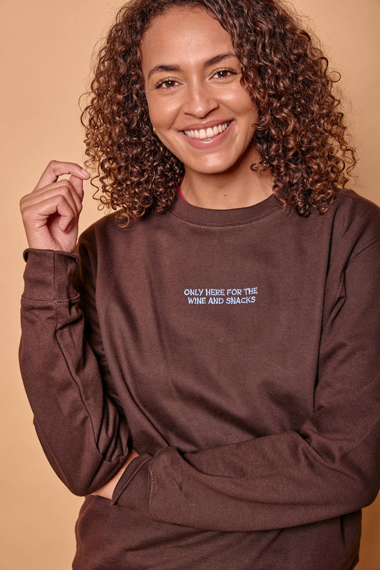 Personalised Embroidered Only Here For... Sweatshirt