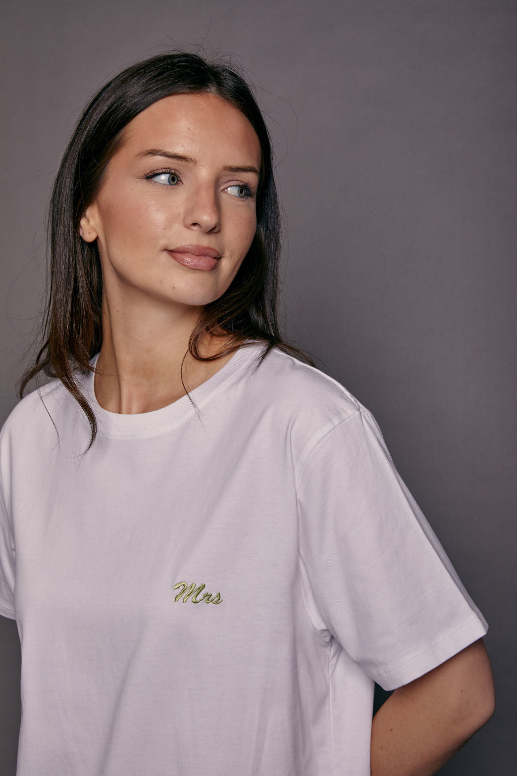Embroidered Mrs Script T-Shirt