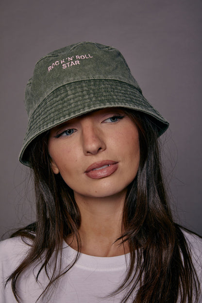 Personalised Slogan Vintage Bucket Hat