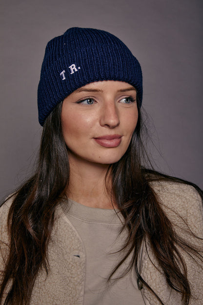Embroidered Initials Beanie Hat