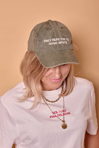 Personalised 'Only Here For...' Cap