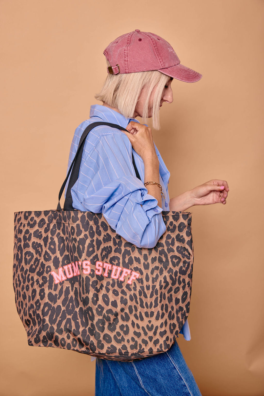 Personalised Leopard Print Shopping Bag