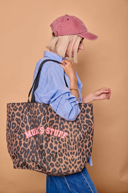 Personalised Leopard Print Shopping Bag