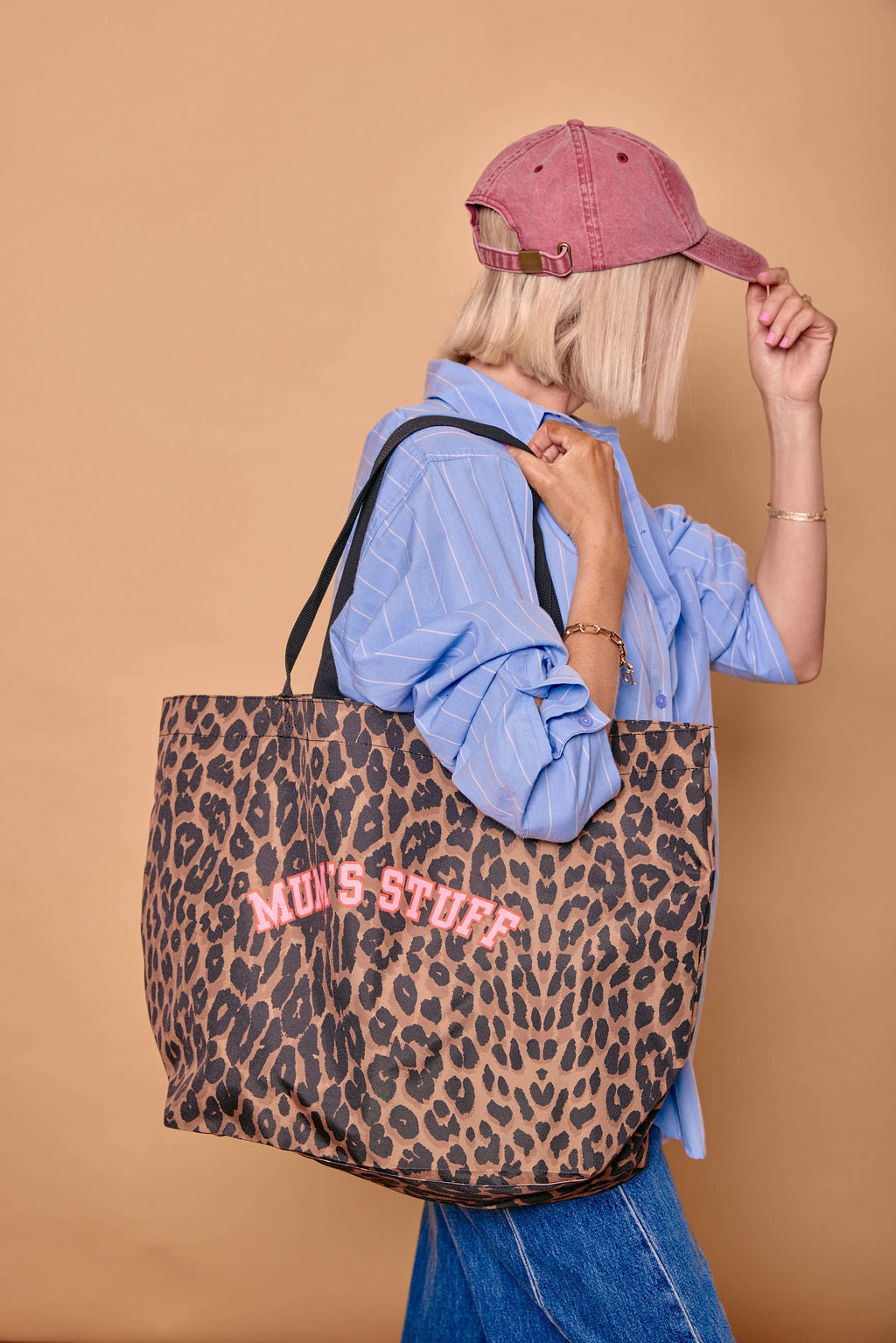 Personalised Leopard Print Shopping Bag