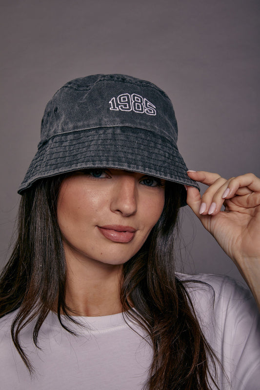 Personalised Varsity Year Vintage Bucket Hat