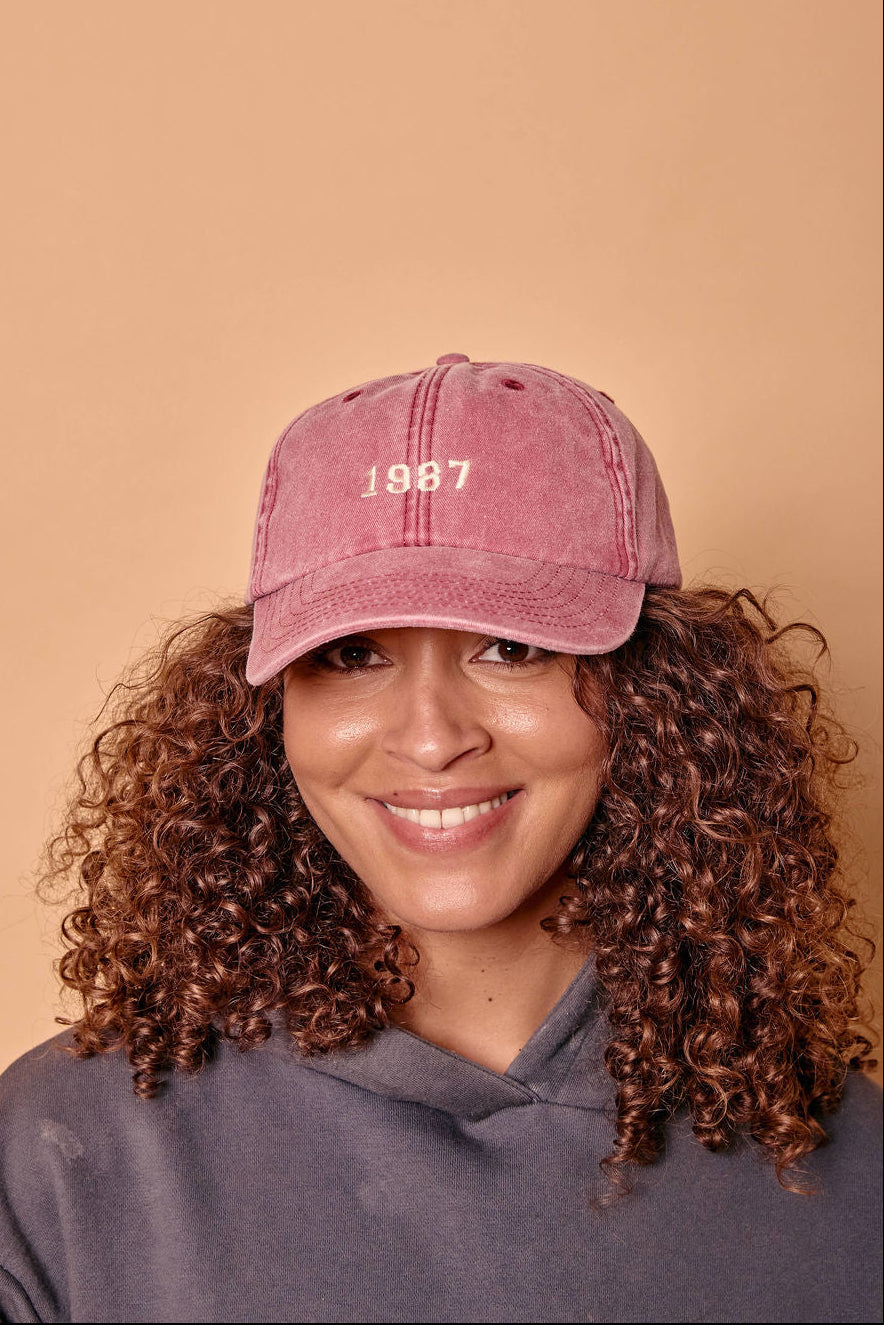 Personalised Year Denim Baseball Cap