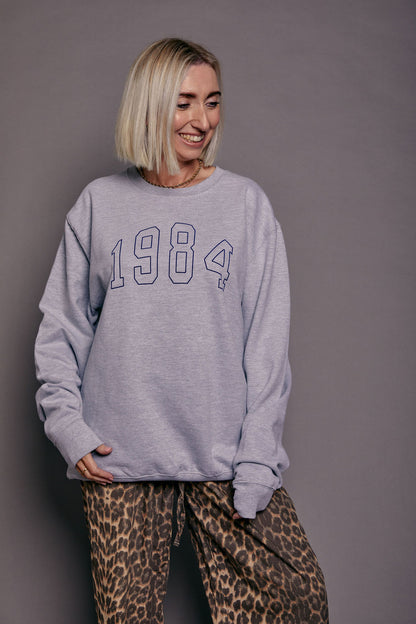 Personalised Outline Year Sweatshirt