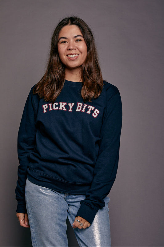 Picky Bits Varsity Slogan Christmas Jumper