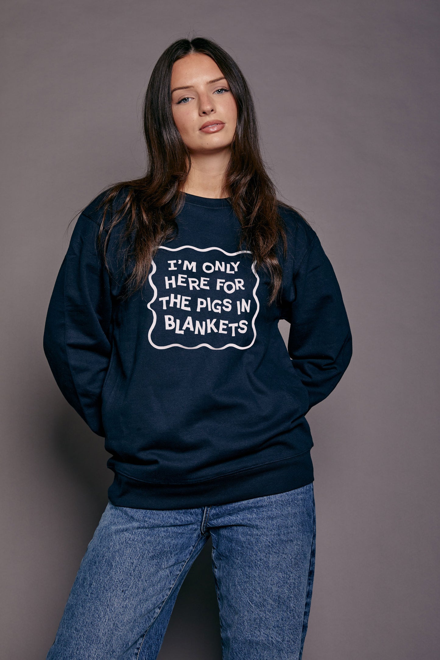 Only Here for the Pigs in Blankets Christmas Sweatshirt