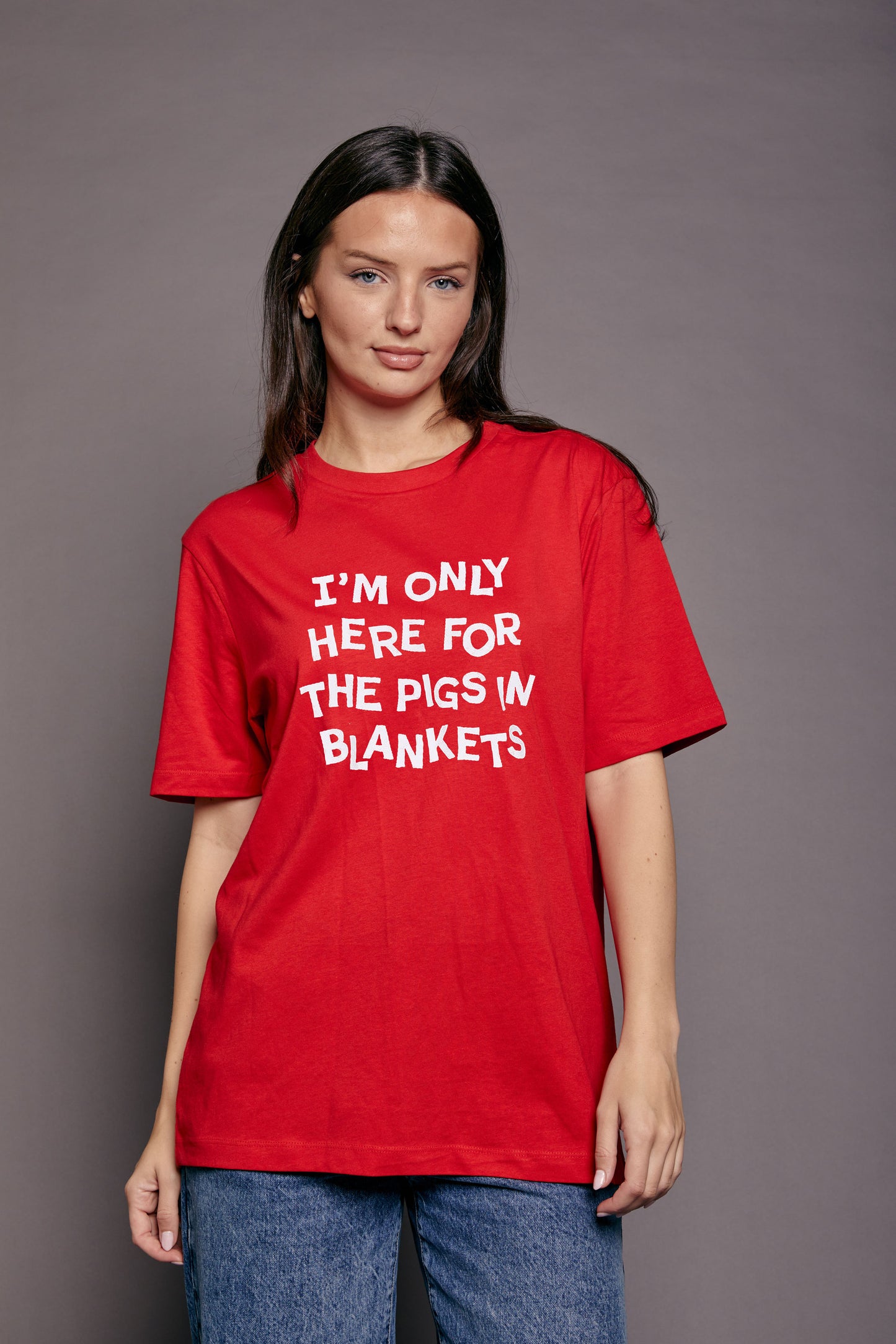 Unisex Only Here for the Pigs In Blankets Christmas T-Shirt