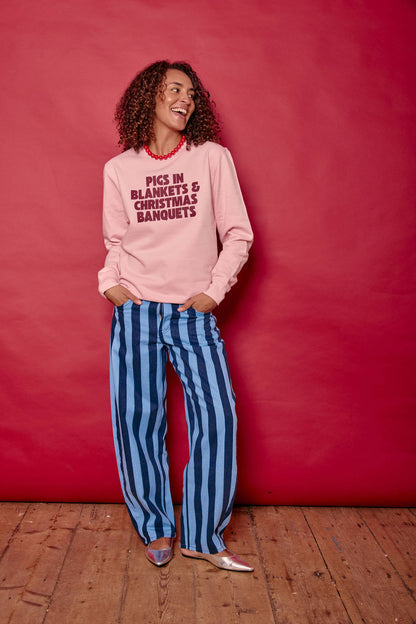 Pigs in Blankets & Banquets Christmas Sweatshirt