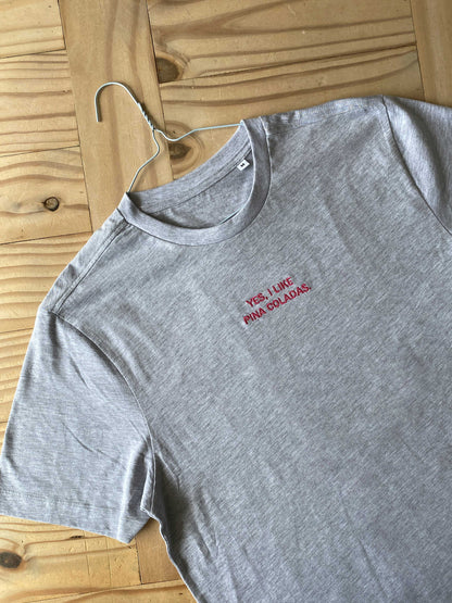 Embroidered Yes I Like Pina Coladas T-shirt