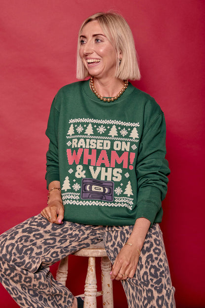 Fair Isle Style Wham! Christmas Sweatshirt