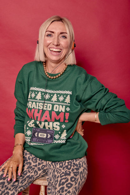 Fair Isle Style Wham! Christmas Sweatshirt