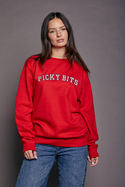 Personalised Varsity Slogan Christmas Jumper Sweatshirt