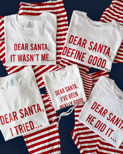Dear Santa Matching Family Pyjama Set Bundle