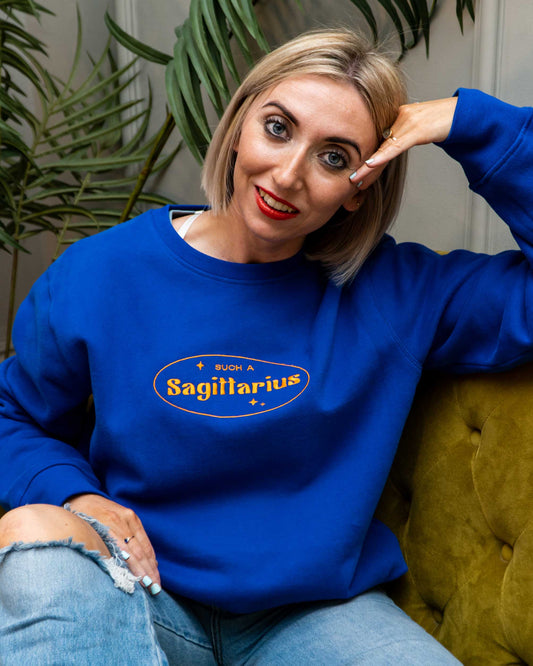 Embroidered Star Sign Sweatshirt