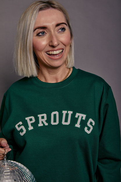 Sprouts Varsity Slogan Christmas Jumper