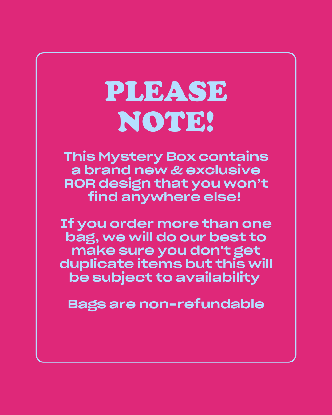 April Mystery Bag