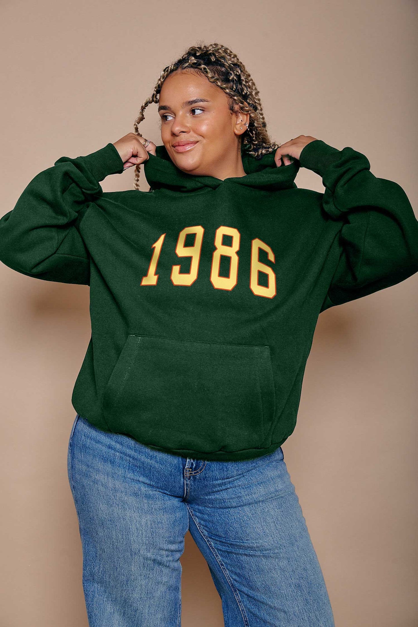 Personalised Varsity Year Heavy Weight Hoodie