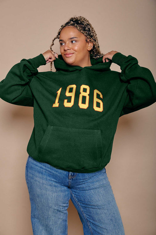 Personalised Varsity Year Heavy Weight Hoodie